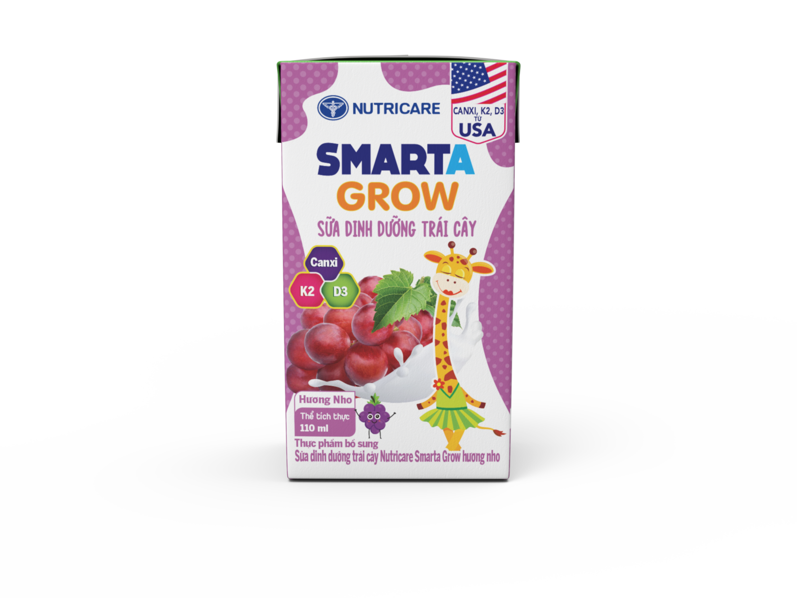 Sữa trái cây Smarta Grow hương nho