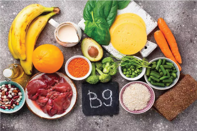Thực phẩm chứa nhiều vitamin B9