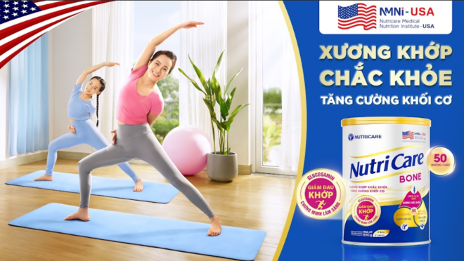 Nutricare Bone - Giải pháp dinh dưỡng toàn diện hỗ trợ xương khớp chắc khỏe, tăng cường khối cơ để người bị gãy xương mau hồi phục