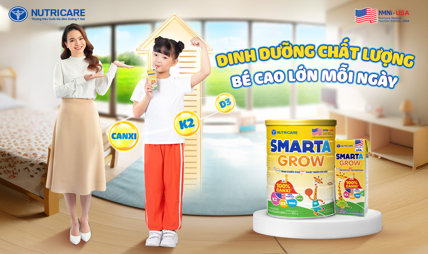 Sữa hộp tăng chiều cao