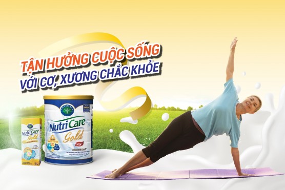 Nutricare Gold – Sữa Việt hàng đầu bổ sung dưỡng chất vàng HMB bảo vệ khối cơ