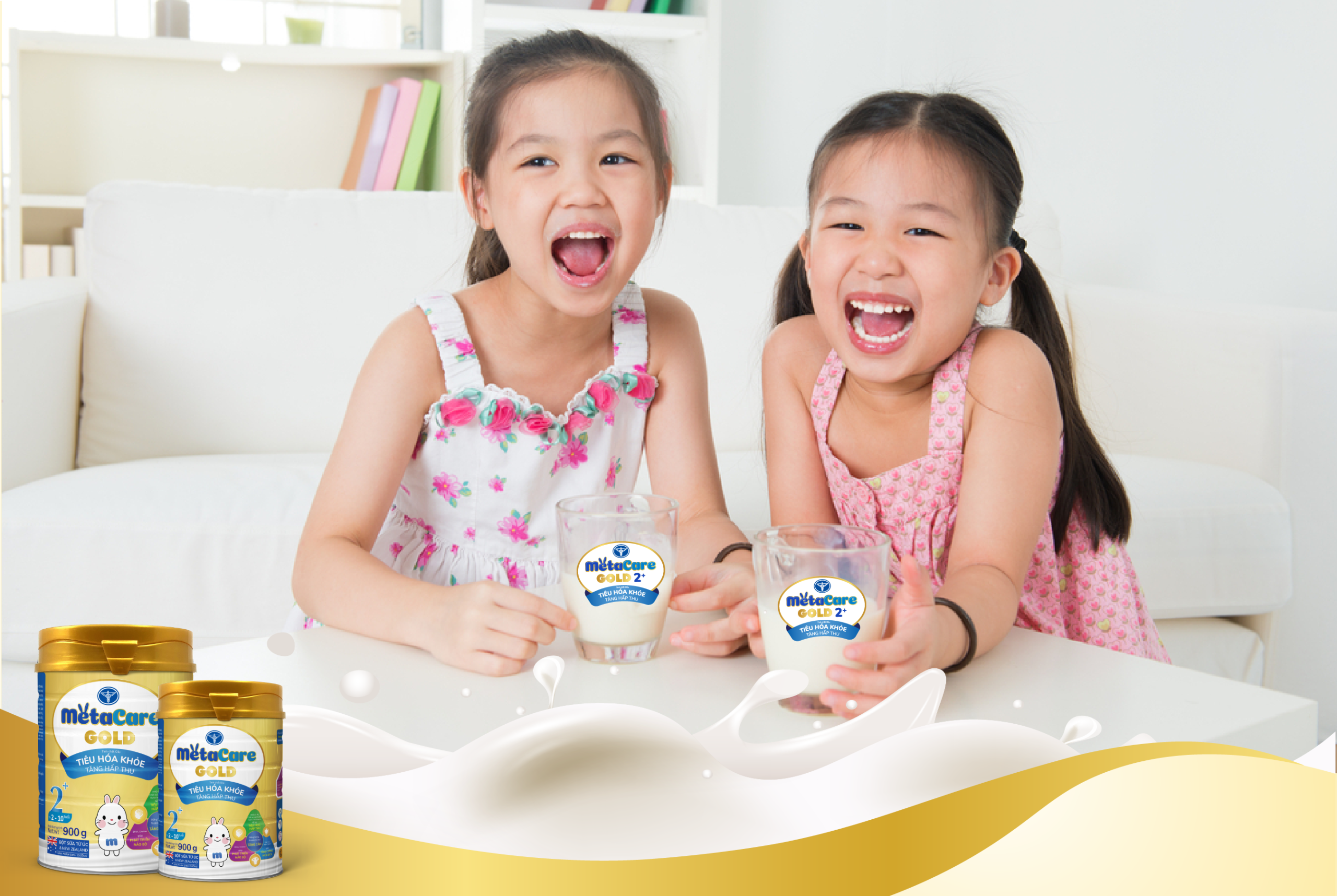 Bí quyết giúp bé tiêu hóa khỏe, cao lớn và thông minh với Metacare Gold 2+ cải tiến