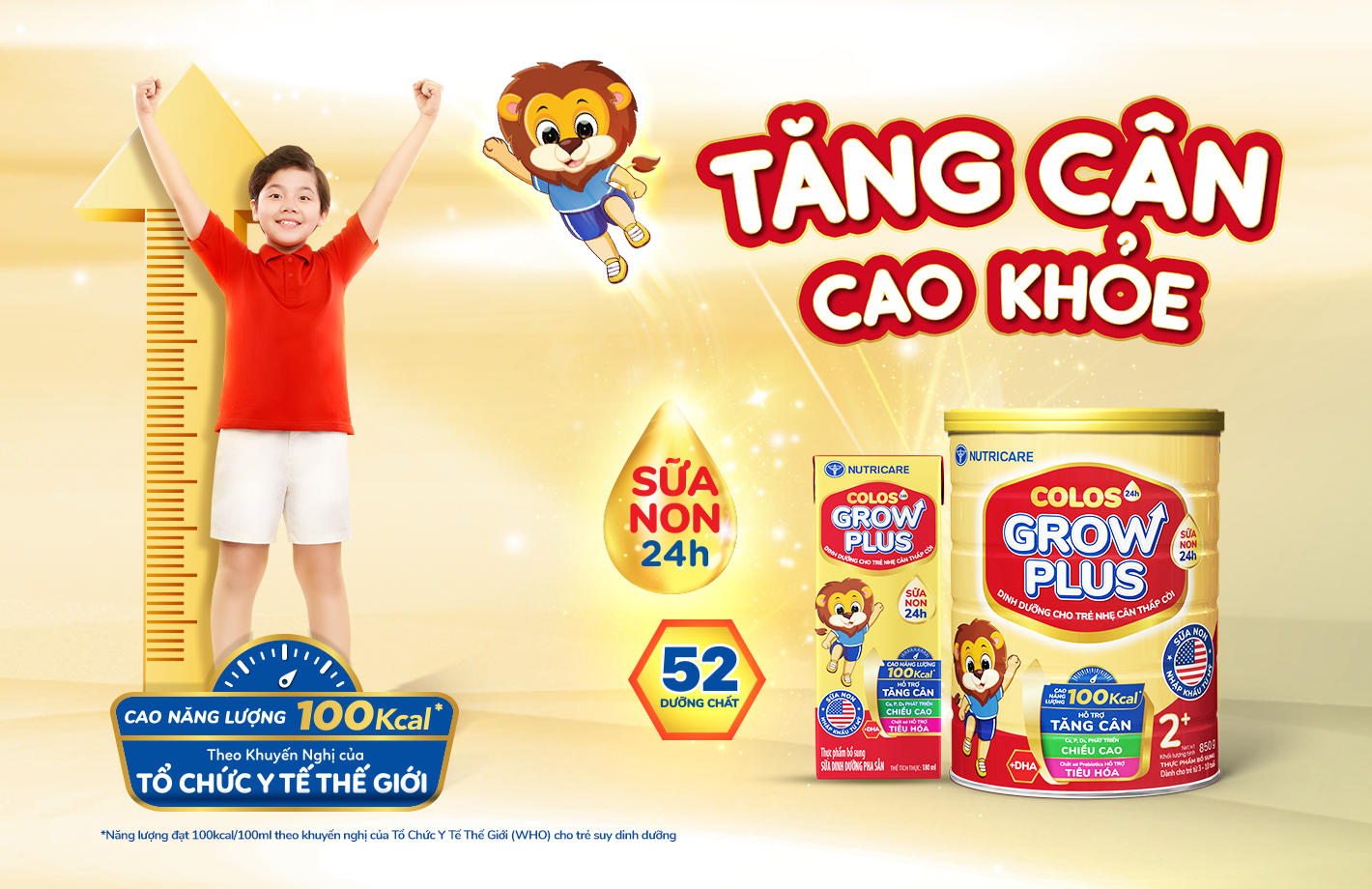 Nutricare ra mắt sản phẩm mới: NUTRICARE COLOS24H GROW PLUS – Bé tăng cân cao khỏe