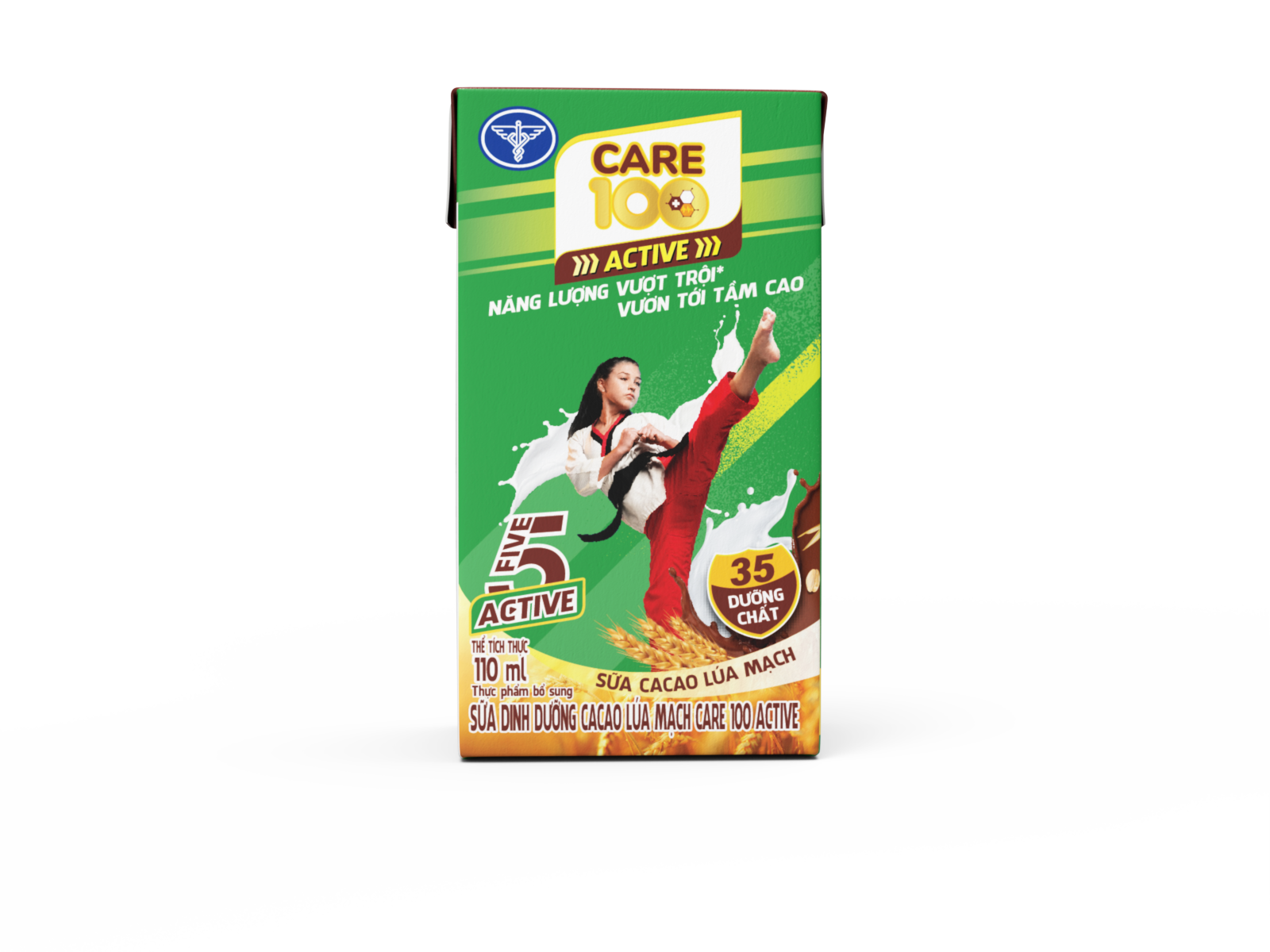 Sữa dinh dưỡng cacao lúa mạch Care 100 Active