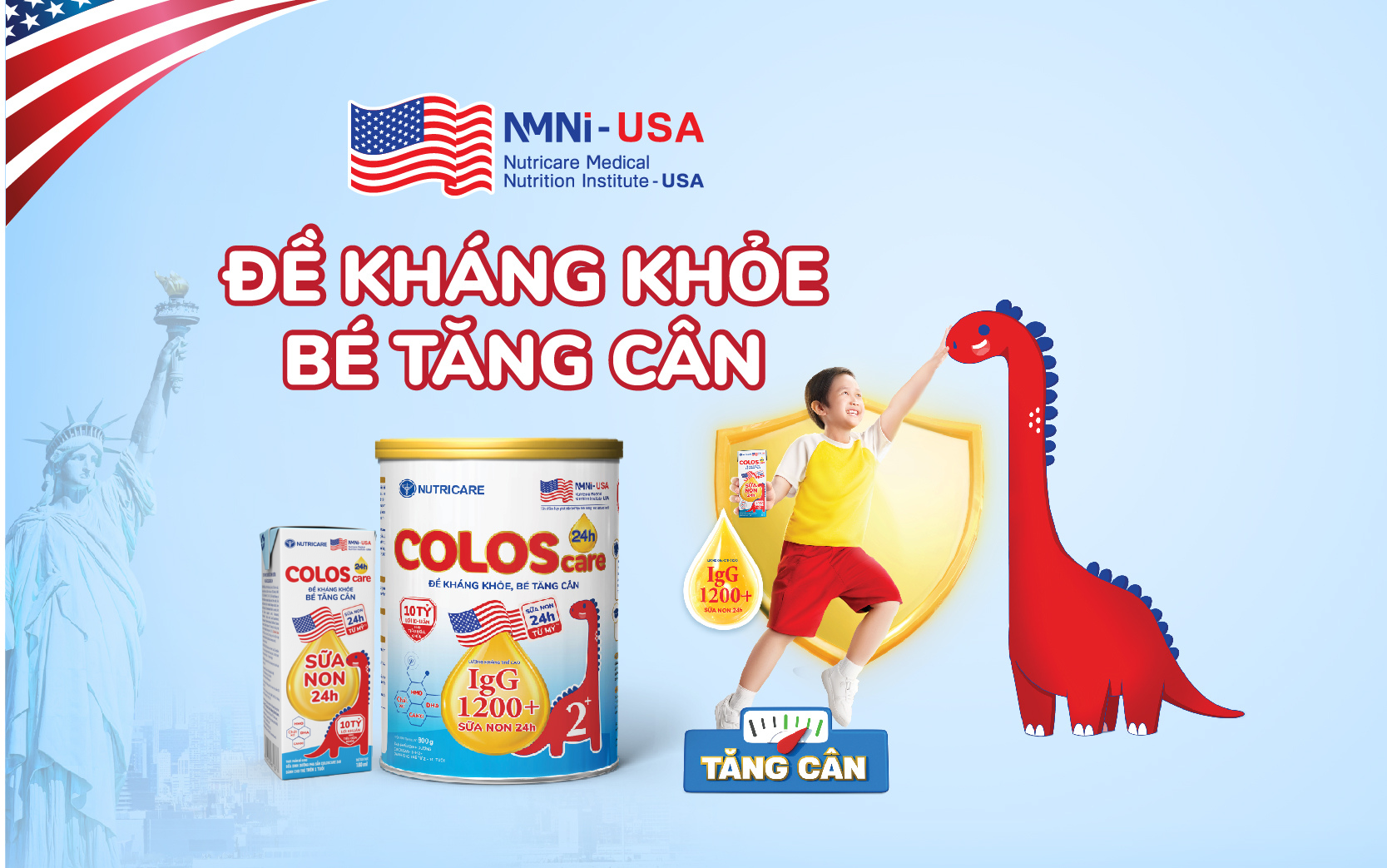Đề kháng khỏe, bé tăng cân cùng ColosCare 24h