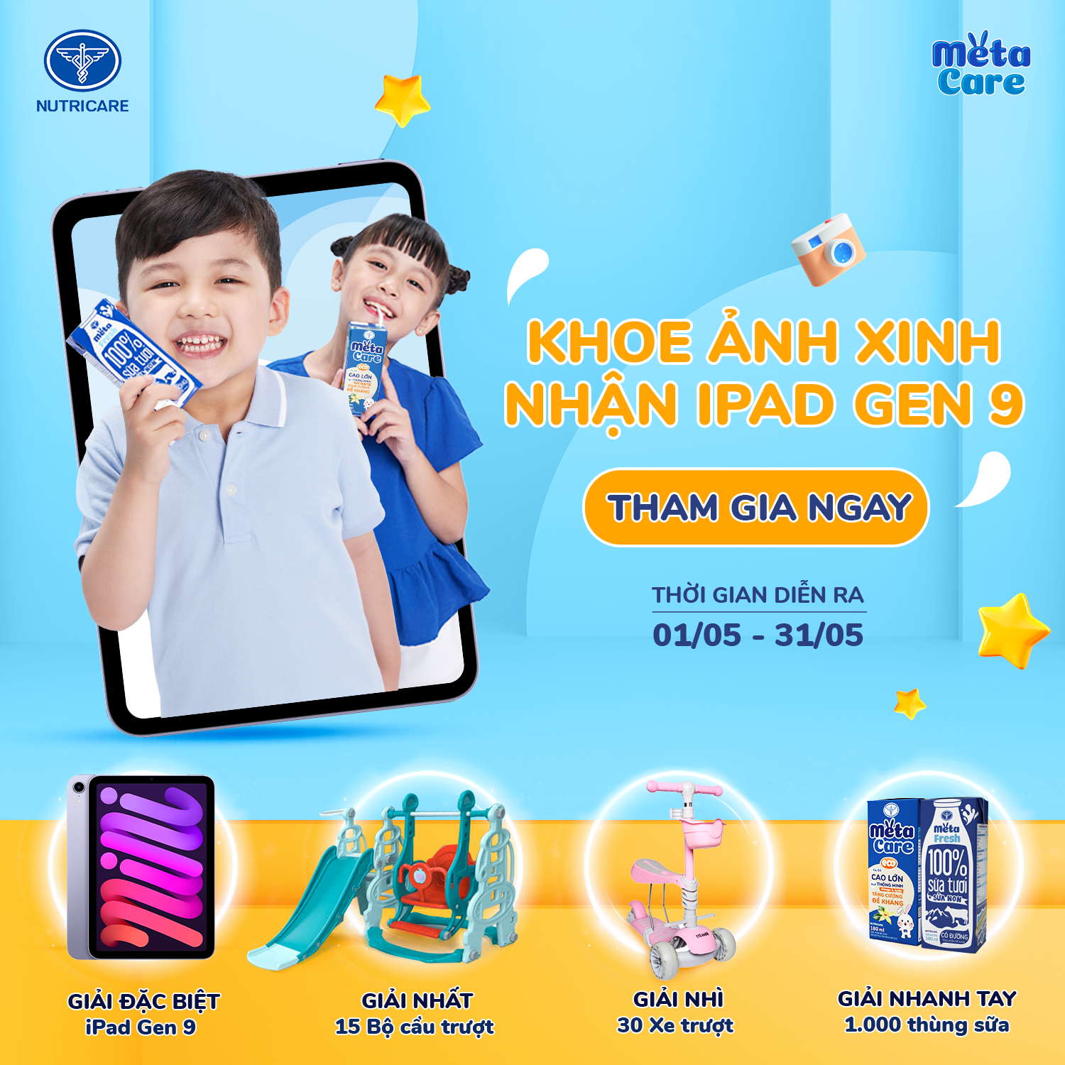 Chương trình Khoe ảnh xinh – Nhận Ipad Gen 9
