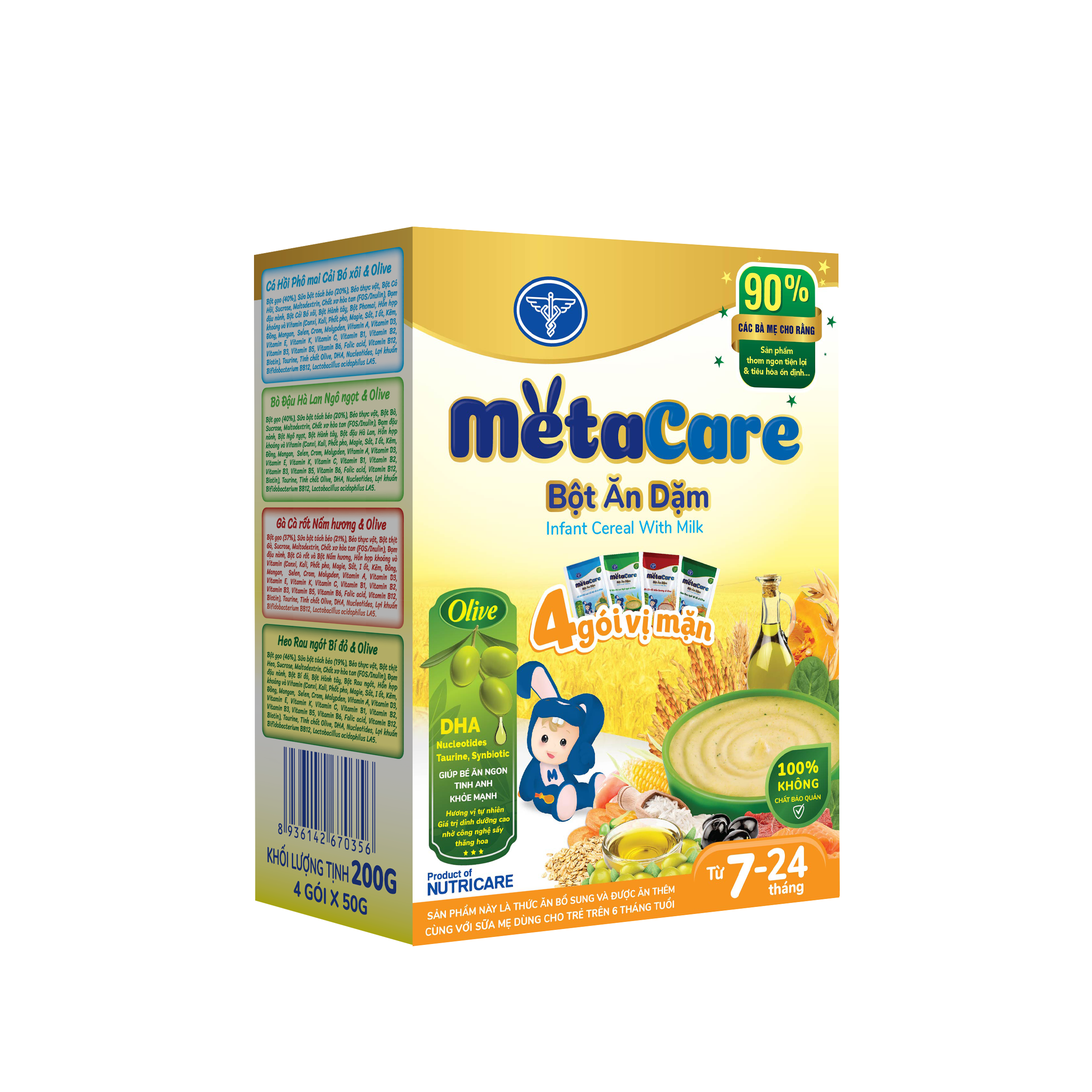Bột ăn dặm hỗn hợp 4 vị mặn