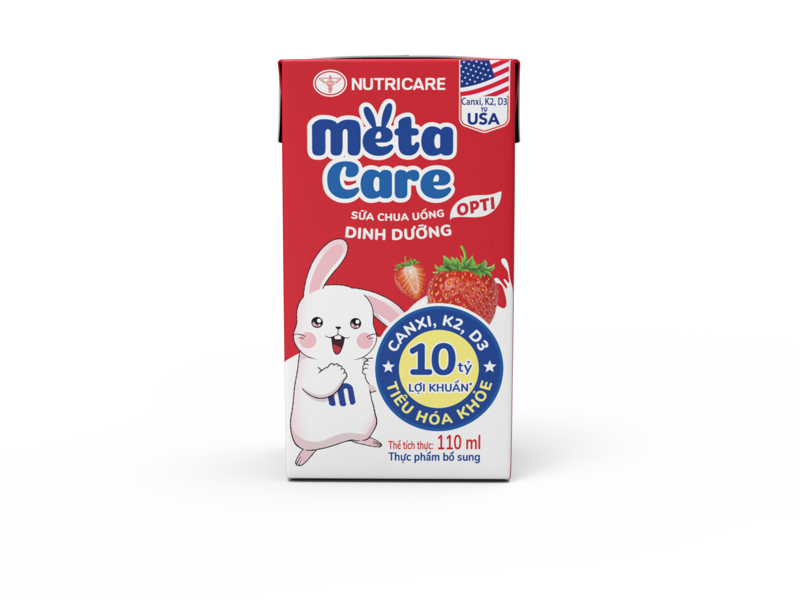 Sữa chua uống dinh dưỡng Metacare hương Dâu