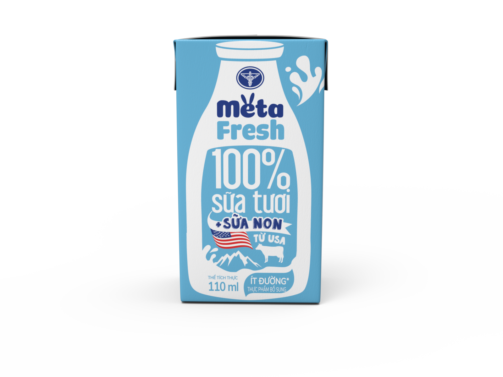 Thực phẩm bổ sung Sữa tươi ít đường bổ sung sữa non Meta Fresh
