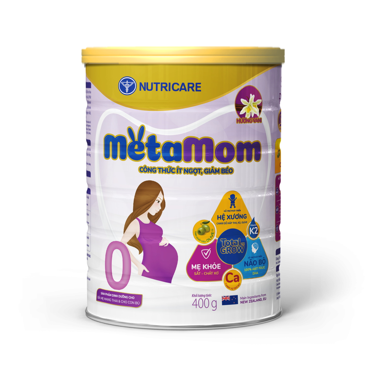 Sản phẩm dành cho chế độ ăn đặc biệt Metamom hương Vanilla