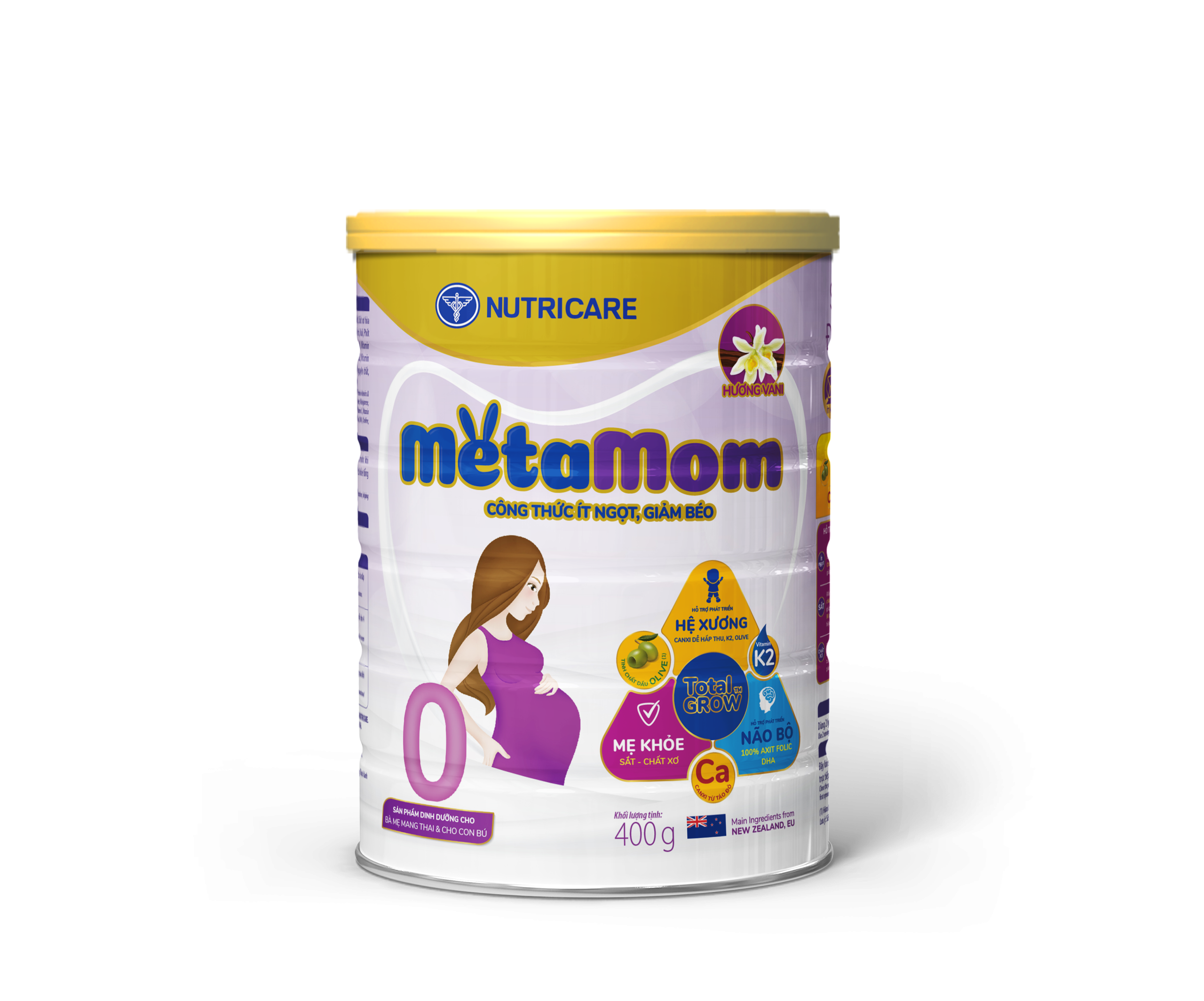Sản phẩm dành cho chế độ ăn đặc biệt Metamom hương Vanilla