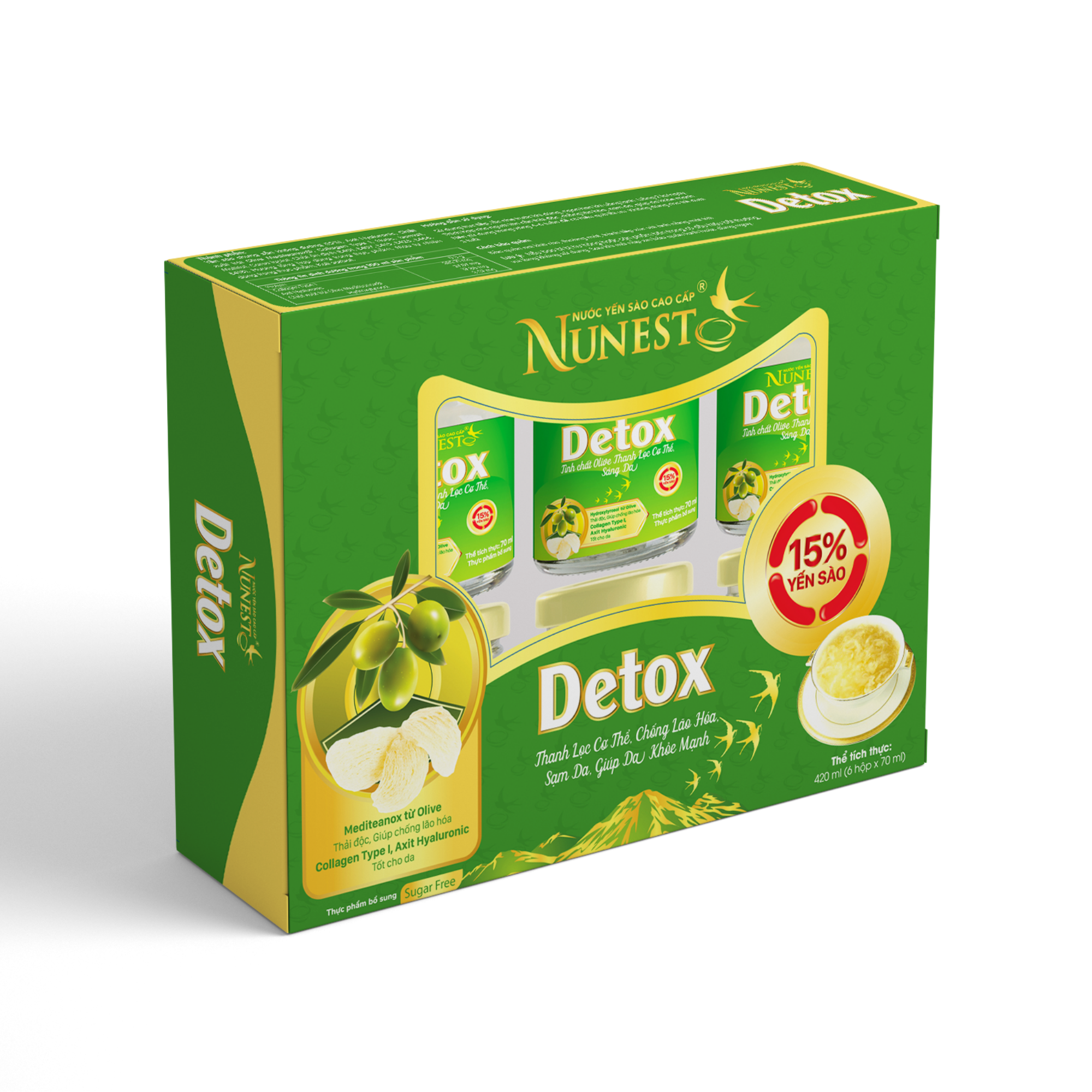 Nước yến sào cao cấp Nunest Detox