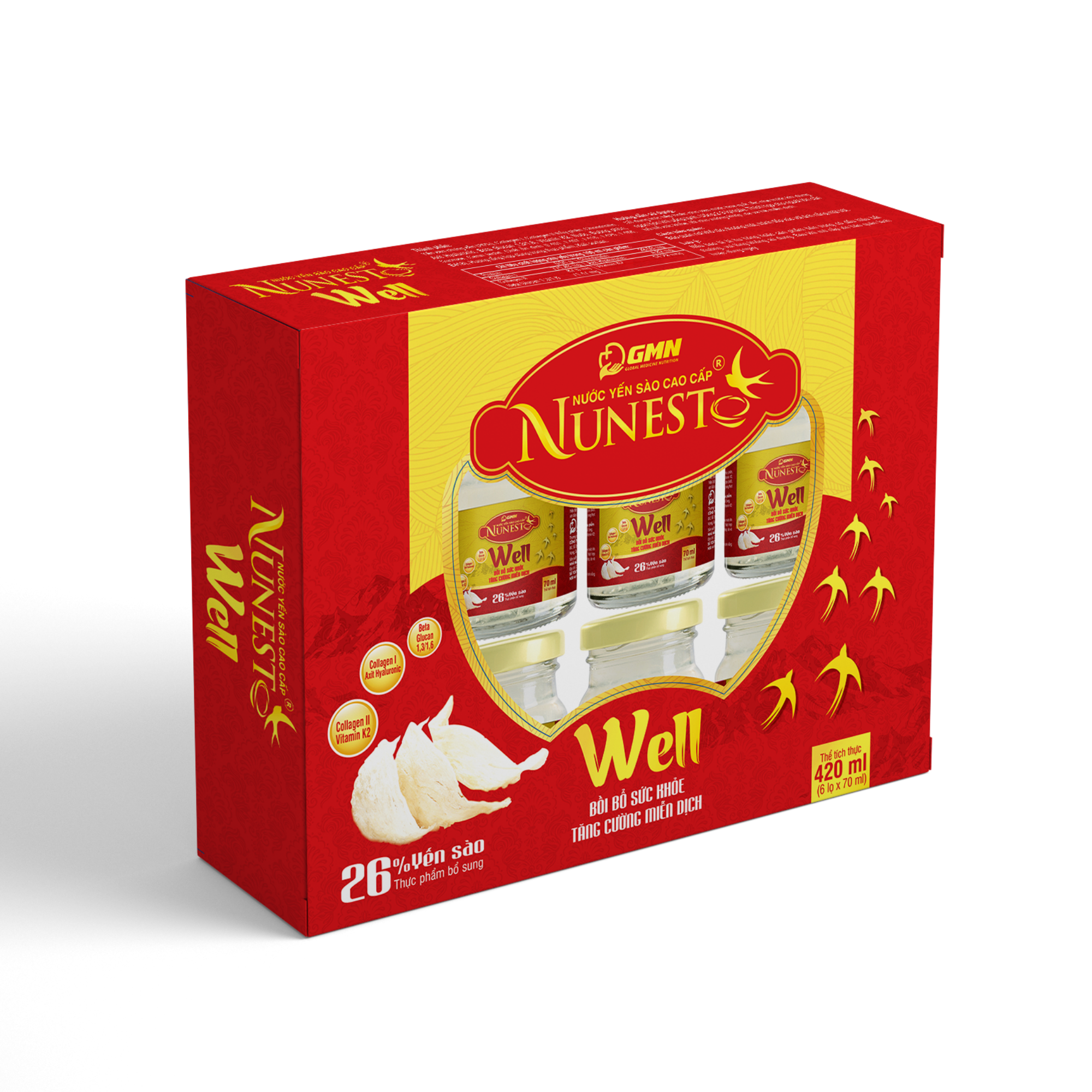 Nước yến sào cao cấp Nunest Well