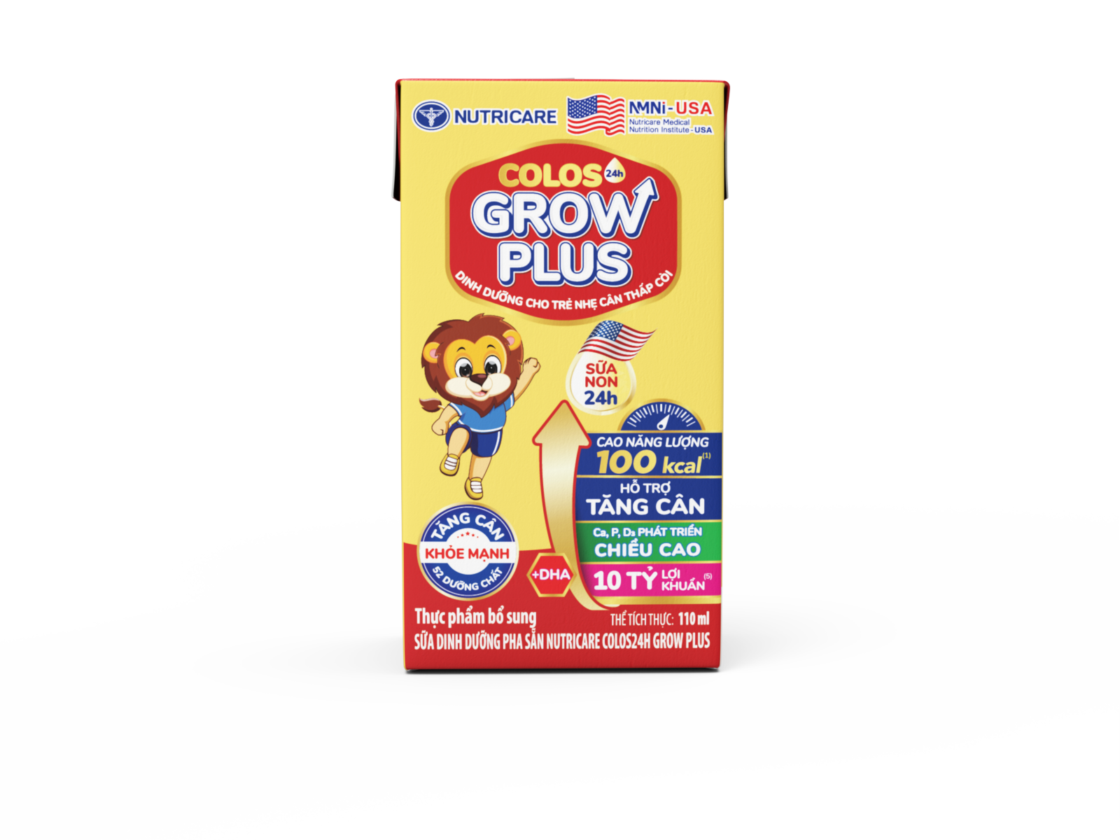 Sữa dinh dưỡng pha sẵn Nutricare Colos24h Grow Plus