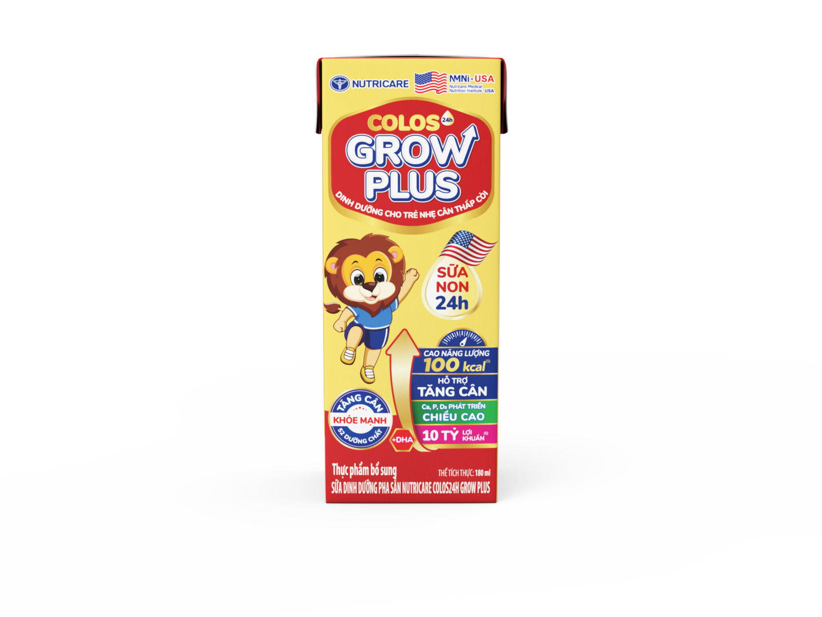 Sữa dinh dưỡng pha sẵn Nutricare Colos24h Grow Plus