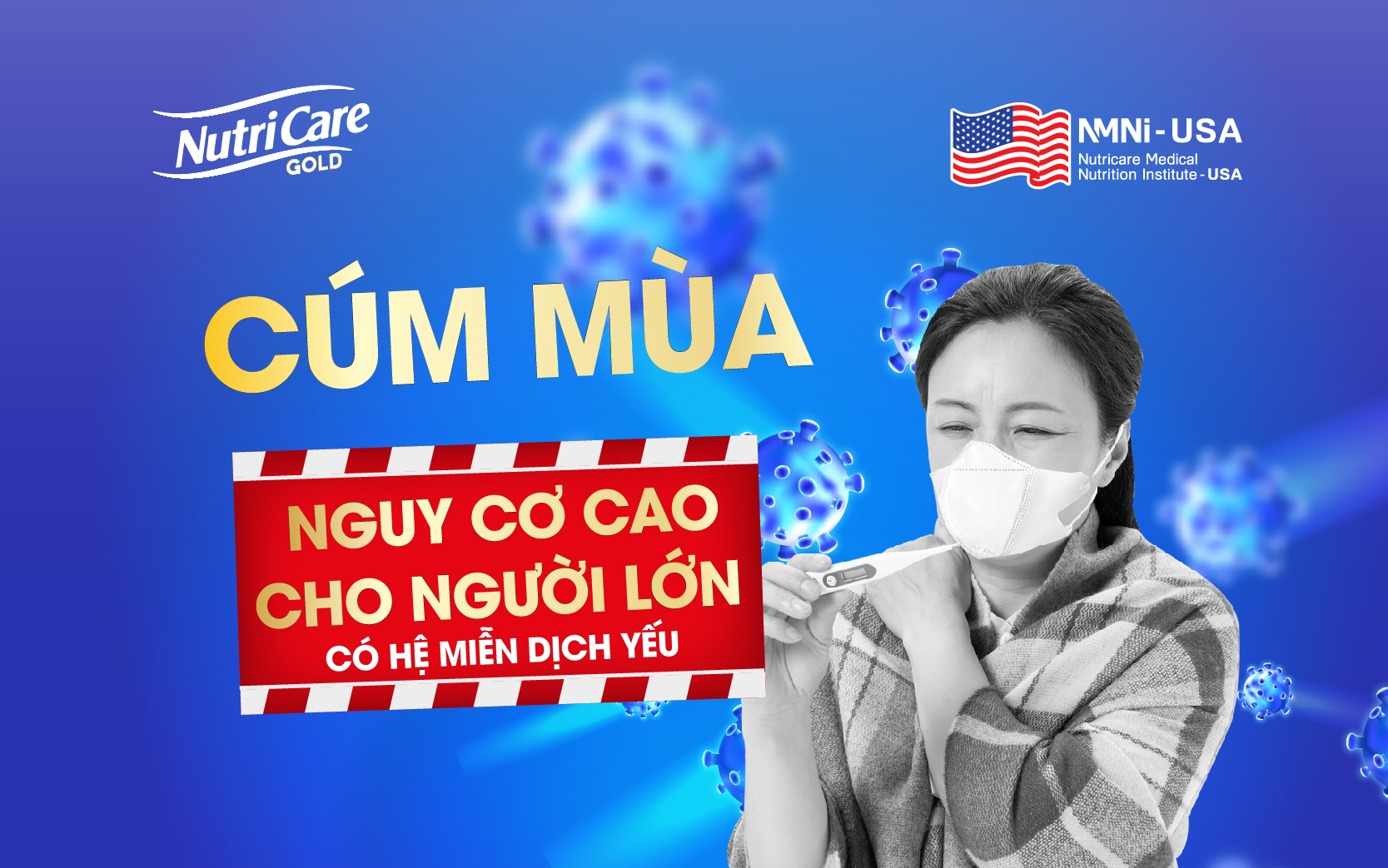 Cúm mùa – Nguy cơ cao cho người lớn có hệ miễn dịch yếu