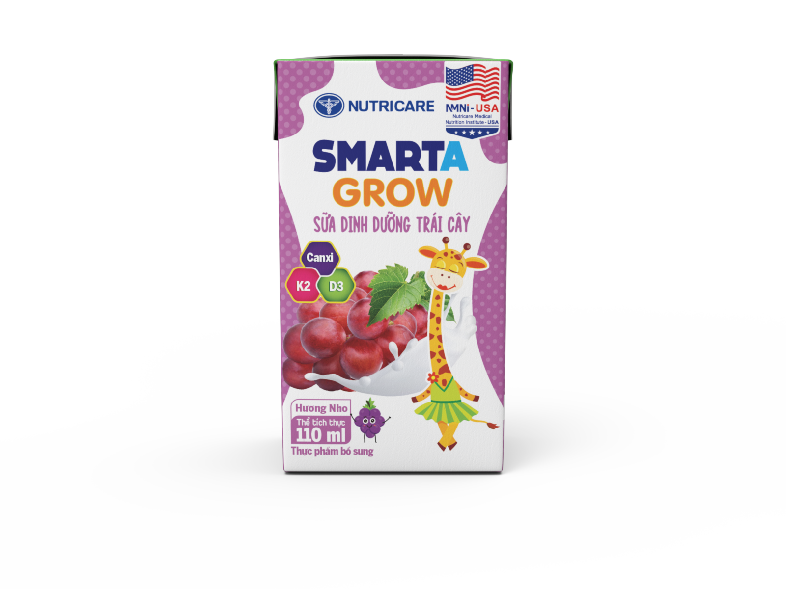 Sữa dinh dưỡng trái cây Nutricare Smarta Grow hương nho