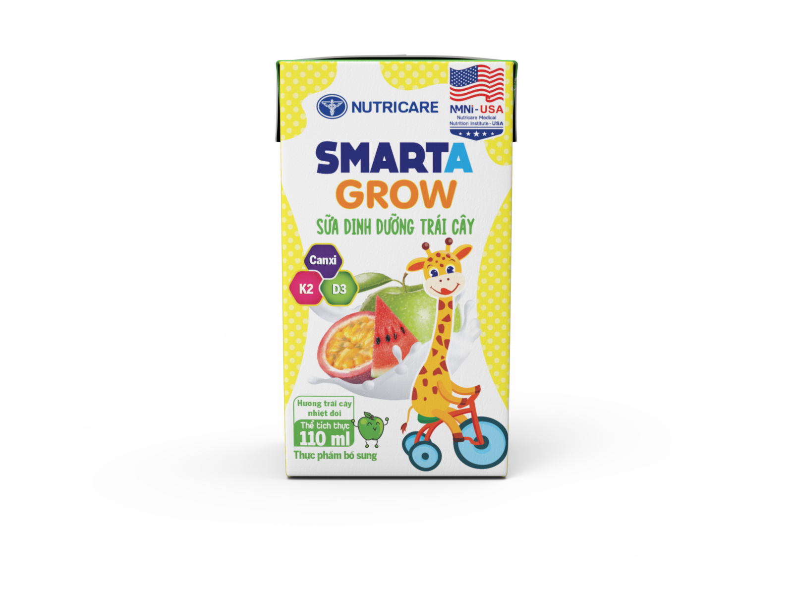Sữa dinh dưỡng trái cây Nutricare Smarta Grow hương trái cây nhiệt đới