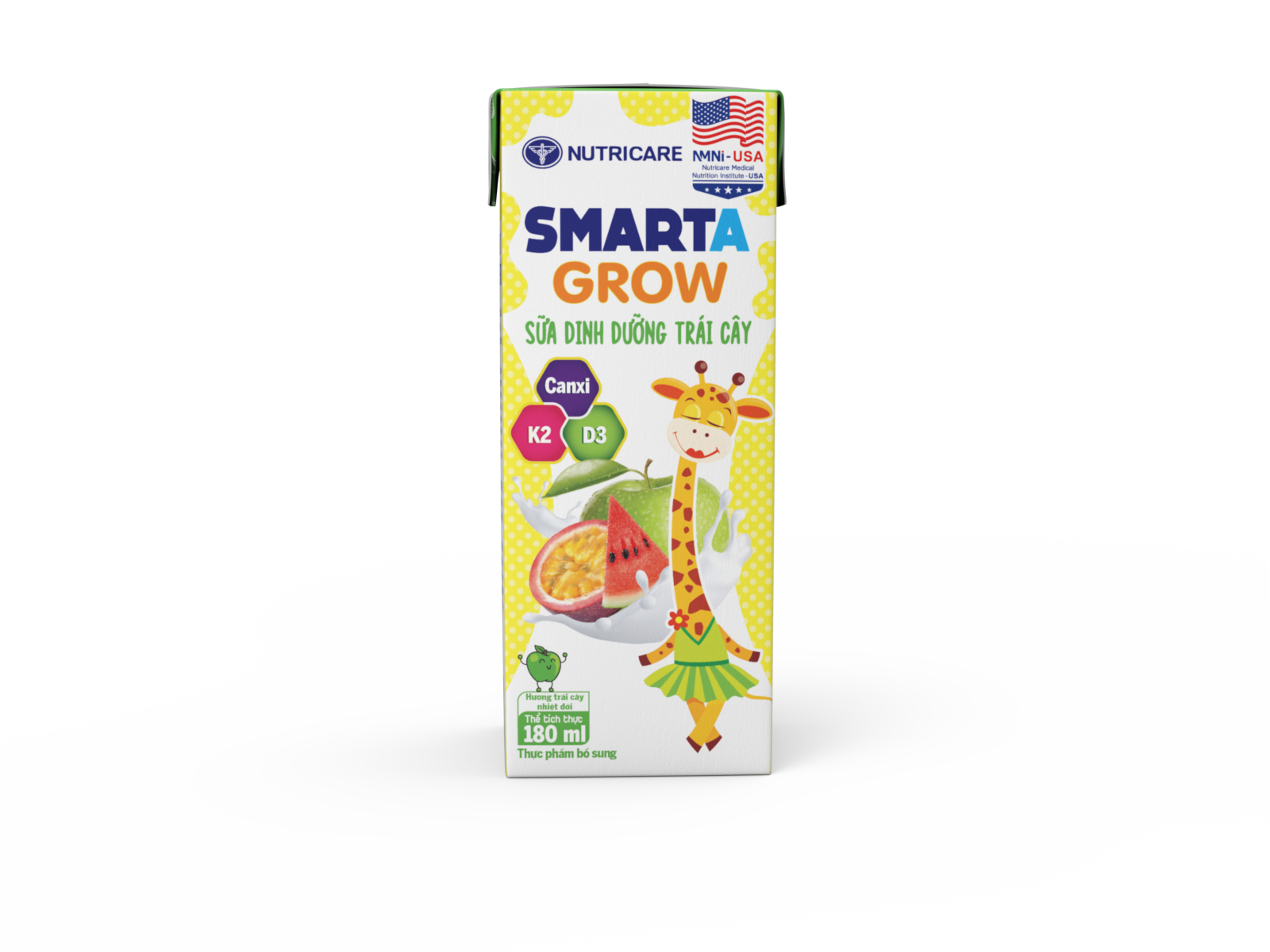 Sữa dinh dưỡng trái cây Nutricare Smarta Grow hương trái cây nhiệt đới