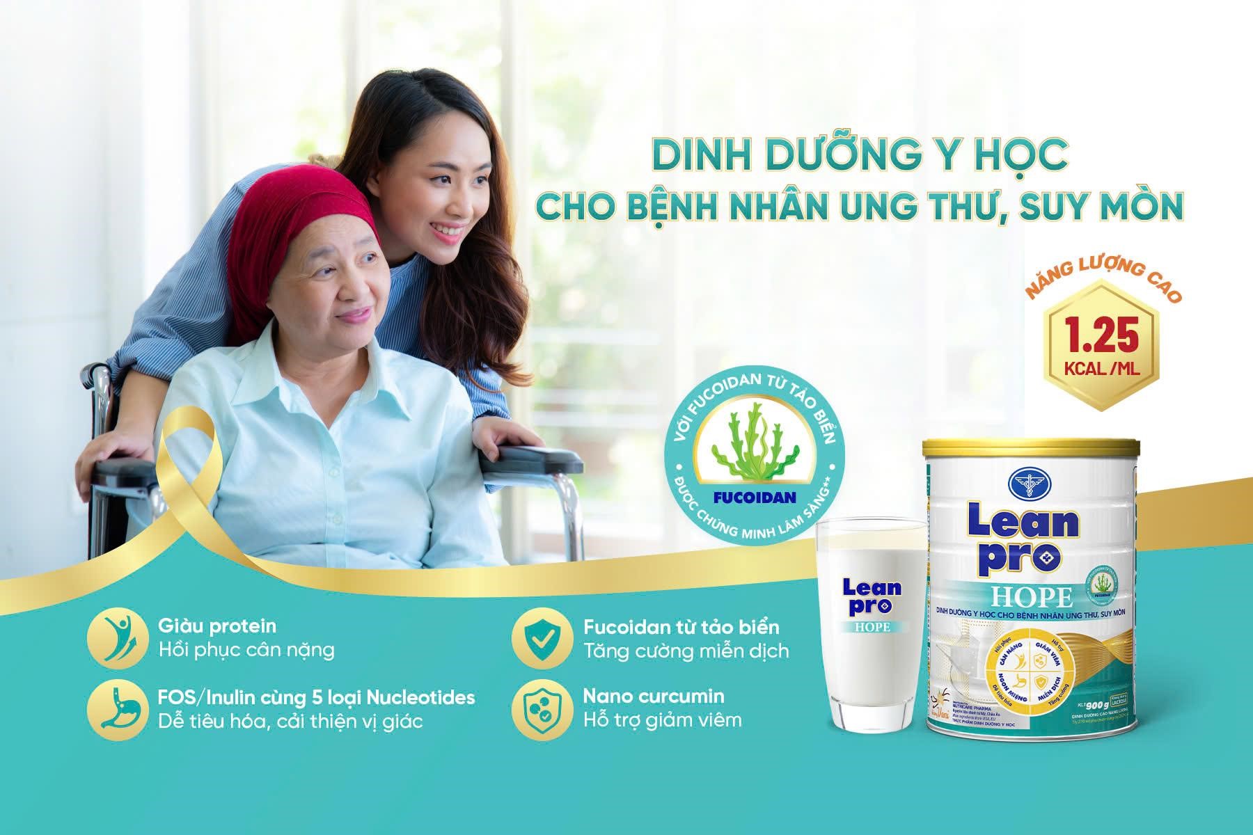 Chế độ dinh dưỡng cho bệnh nhân ung thư và giải pháp từ Leanpro Hope