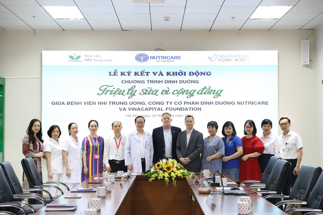 Chương trình dinh dưỡng ý nghĩa cho bệnh nhi ung thư được phát động bởi Bệnh viện Nhi Trung ương và Nutricare