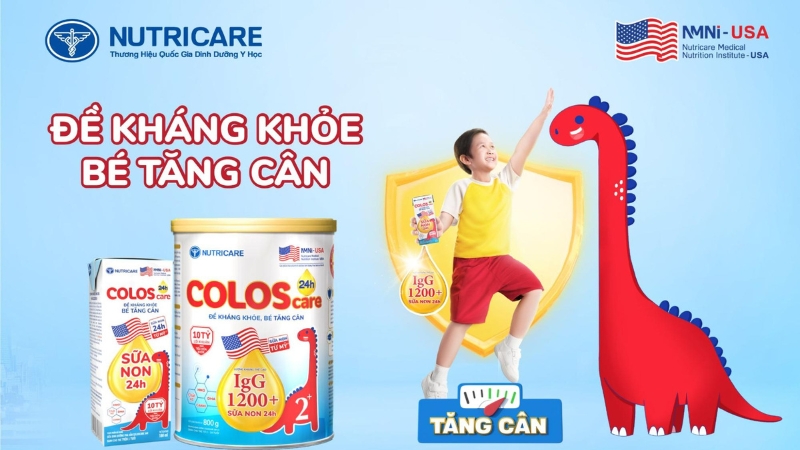 giúp bé tăng cân sau ốm