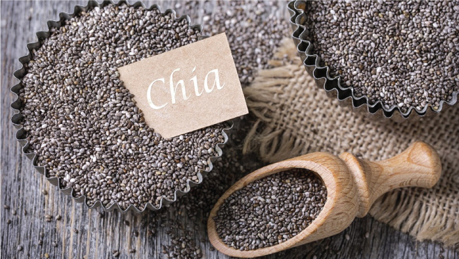 Hạt chia giàu chất xơ, Protein, Omega-3,... 