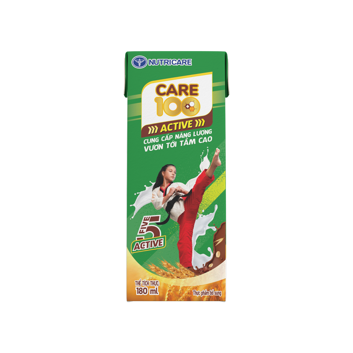 Thực phẩm bổ sung Sản phẩm dinh dưỡng Sữa Cacao Lúa mạch Care 100 Active
