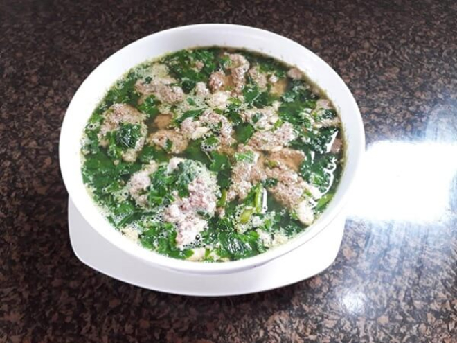 Món mồng tơi nấu canh cua 