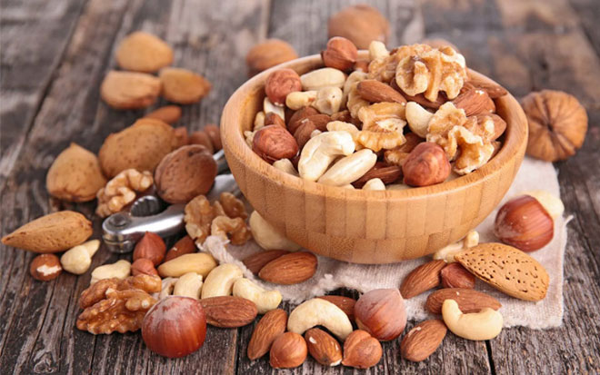 quả hạch tăng cường miễn dịch cho trẻ