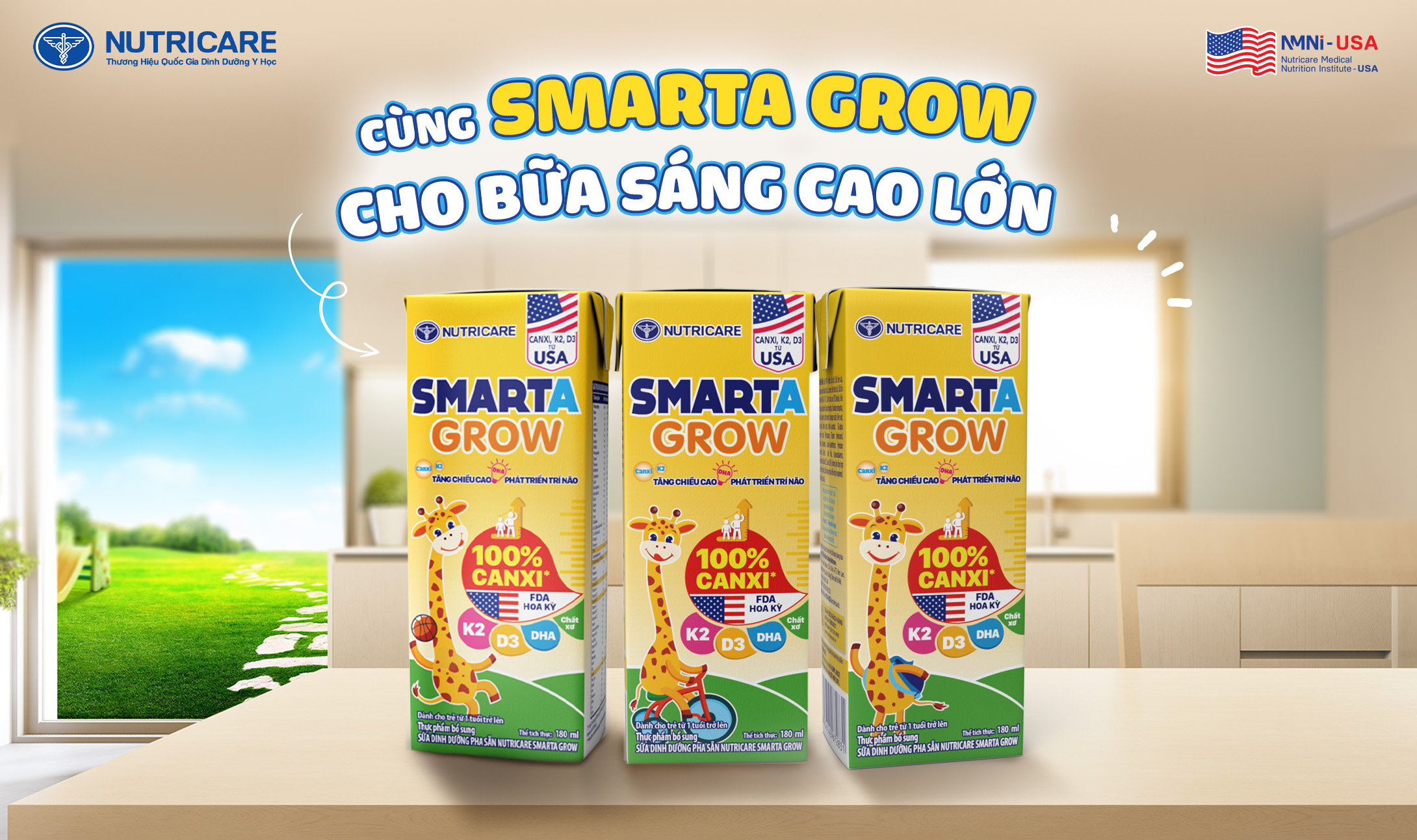 Sữa bột pha sẵn tăng chiều cao cho bé
