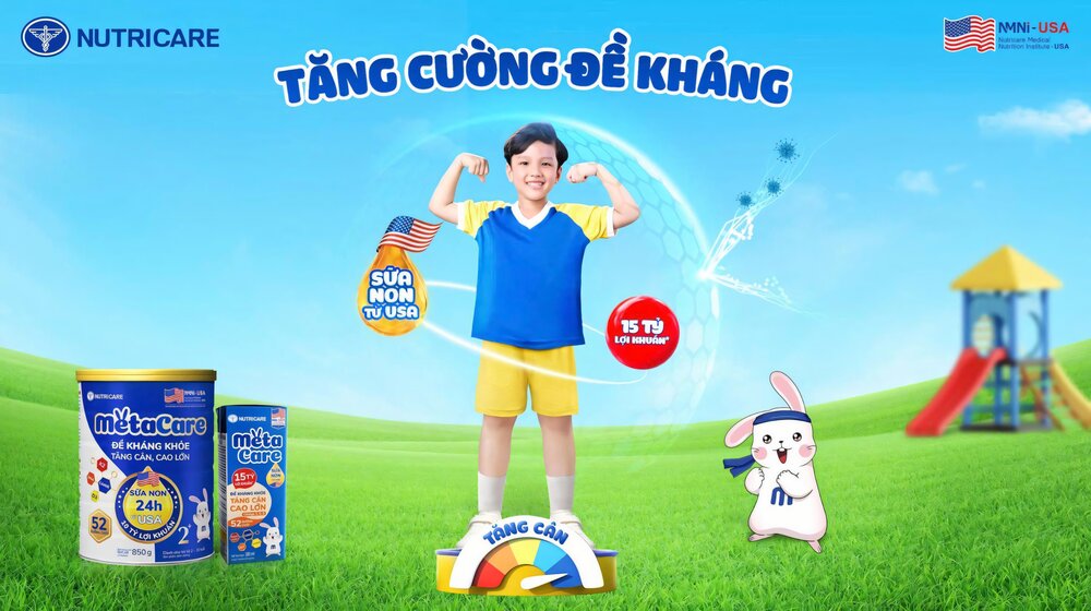 sữa phát triển trí não cho bé - Metacare
