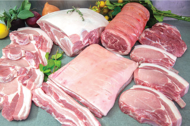 Thịt lợn hữu cơ giàu protein
