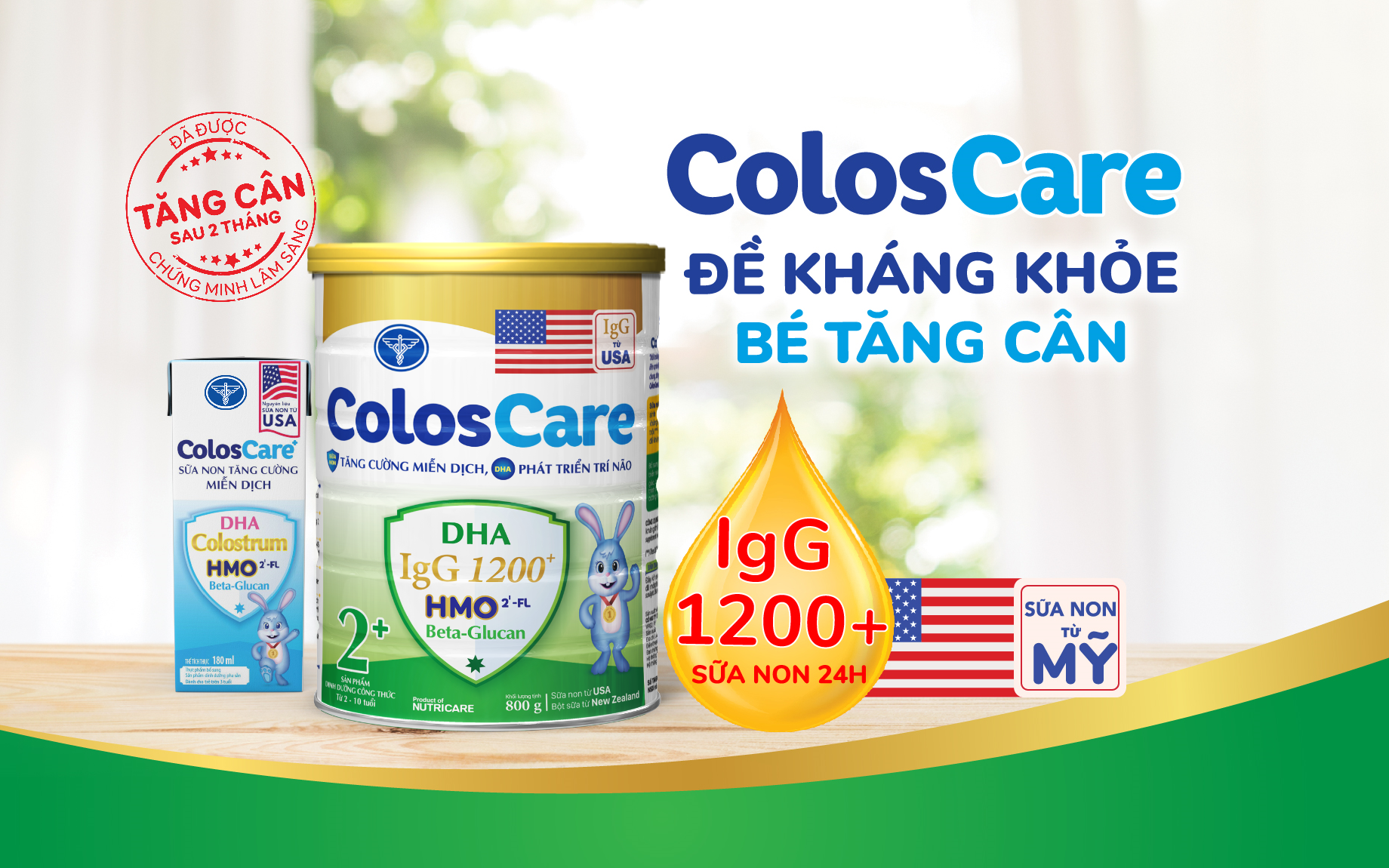 ColosCare 2+ has been clinically proven to help children reduce regular sickness and support weight gaining