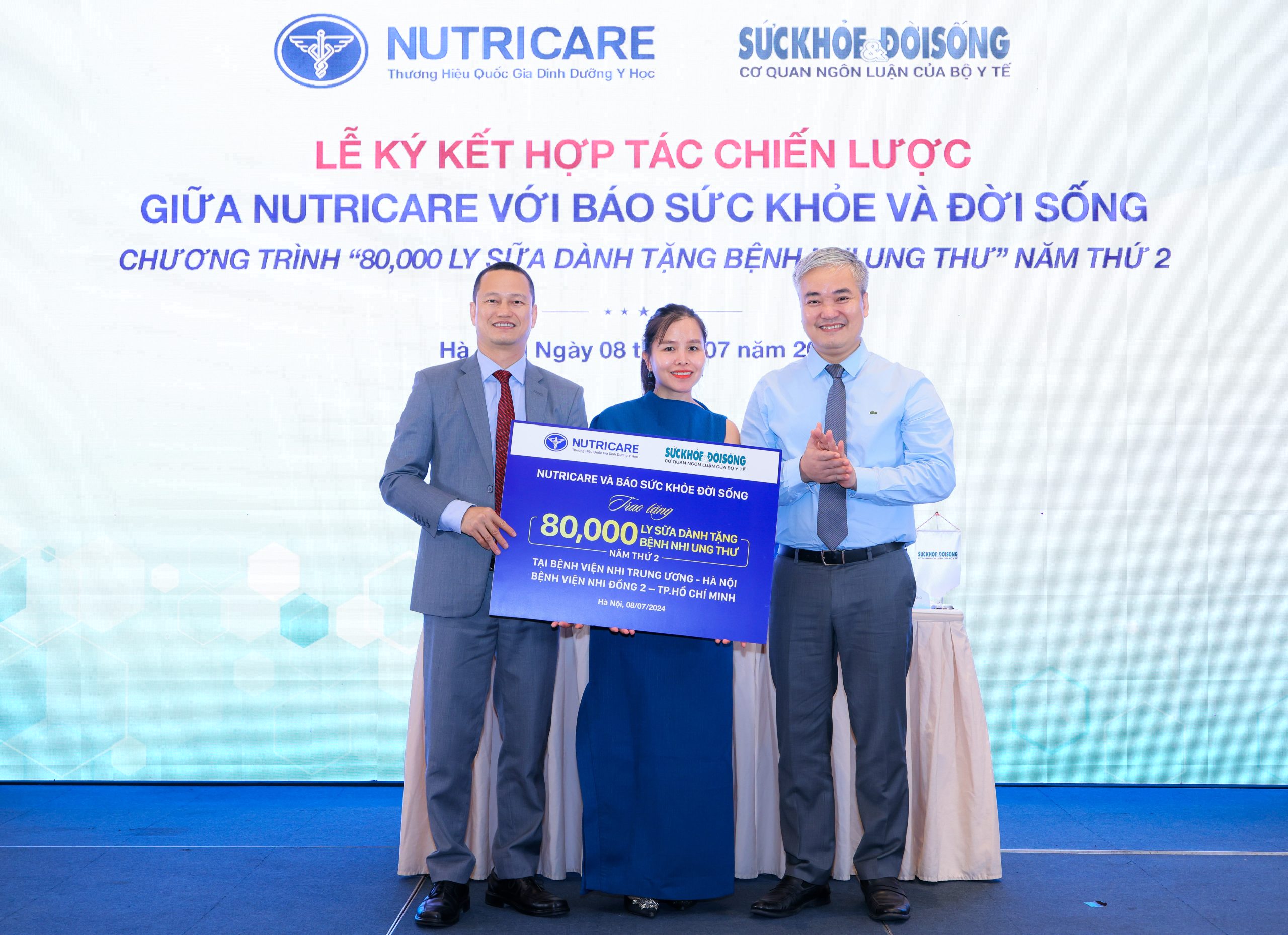 Nutricare donates 80,000 glasses of nutritious milk to children with cancer