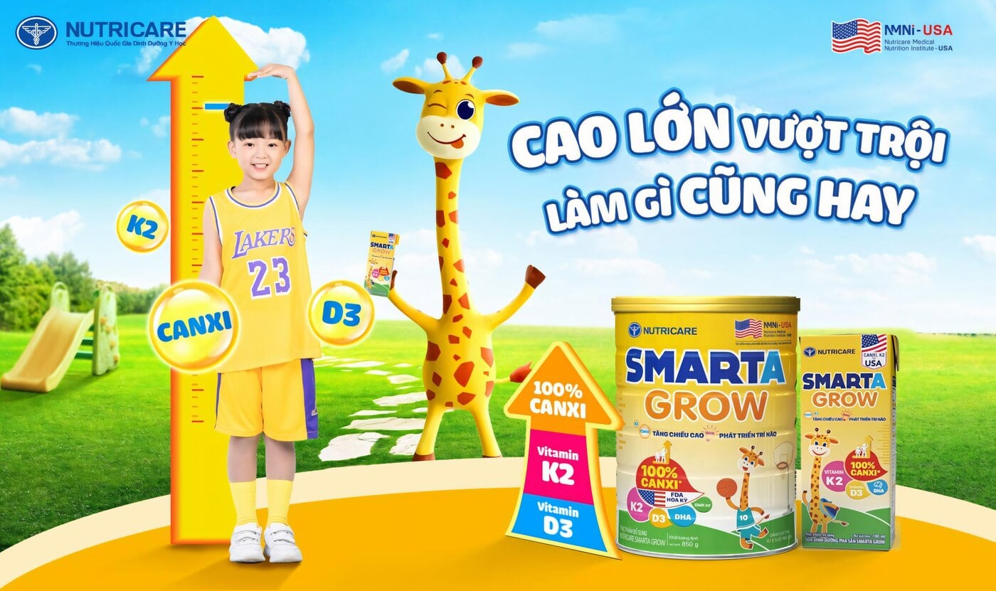 sữa hộp tăng chiều cao
