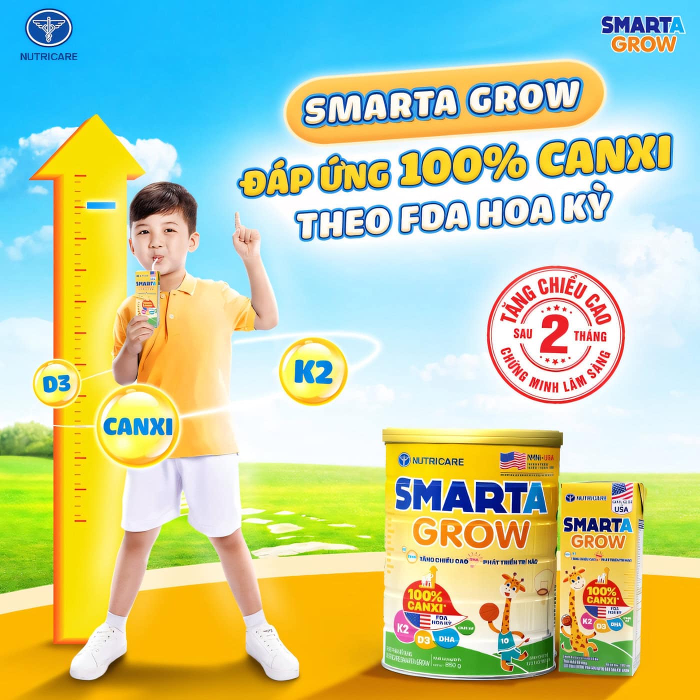 Sữa hộp tăng chiều cao