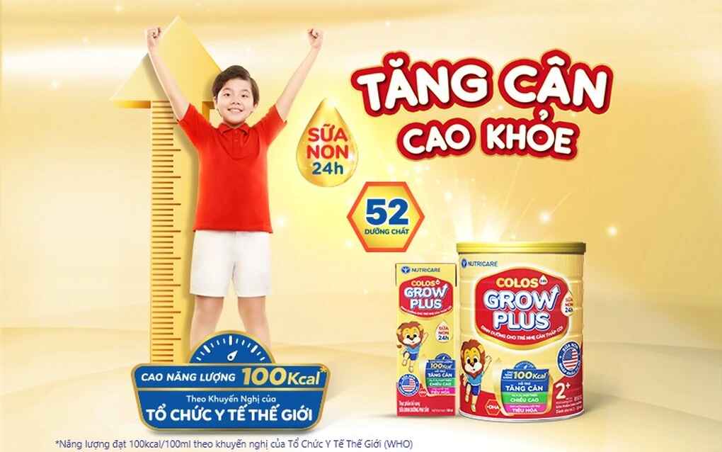 Sữa non cho trẻ - Nutricare Colos24h Grow Plus