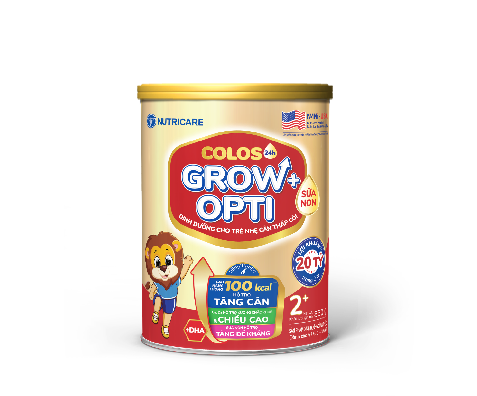 Sản phẩm dinh dưỡng công thức Colos24h Grow+ Opti