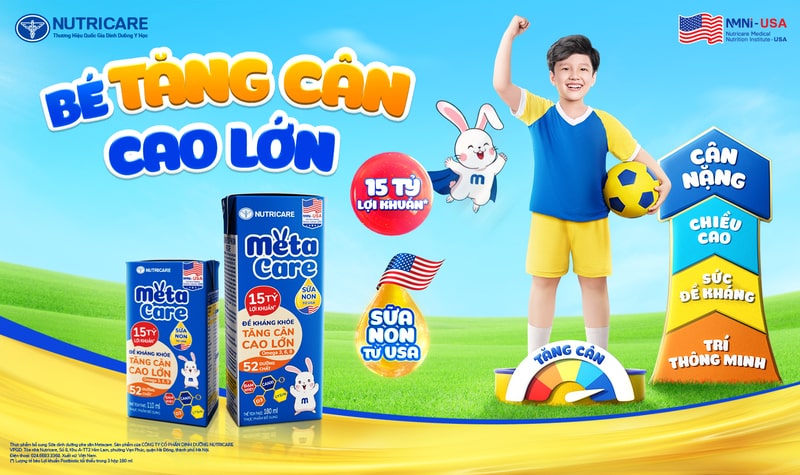 sữa giúp trẻ tăng cân và chiều cao