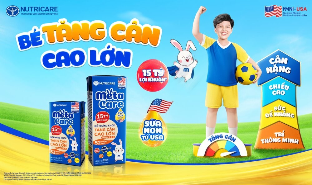 sữa tăng chiều cao cho bé