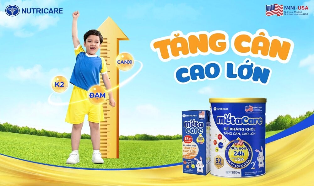 Sữa tăng chiều cao cho bé 3 tuổi trở lên