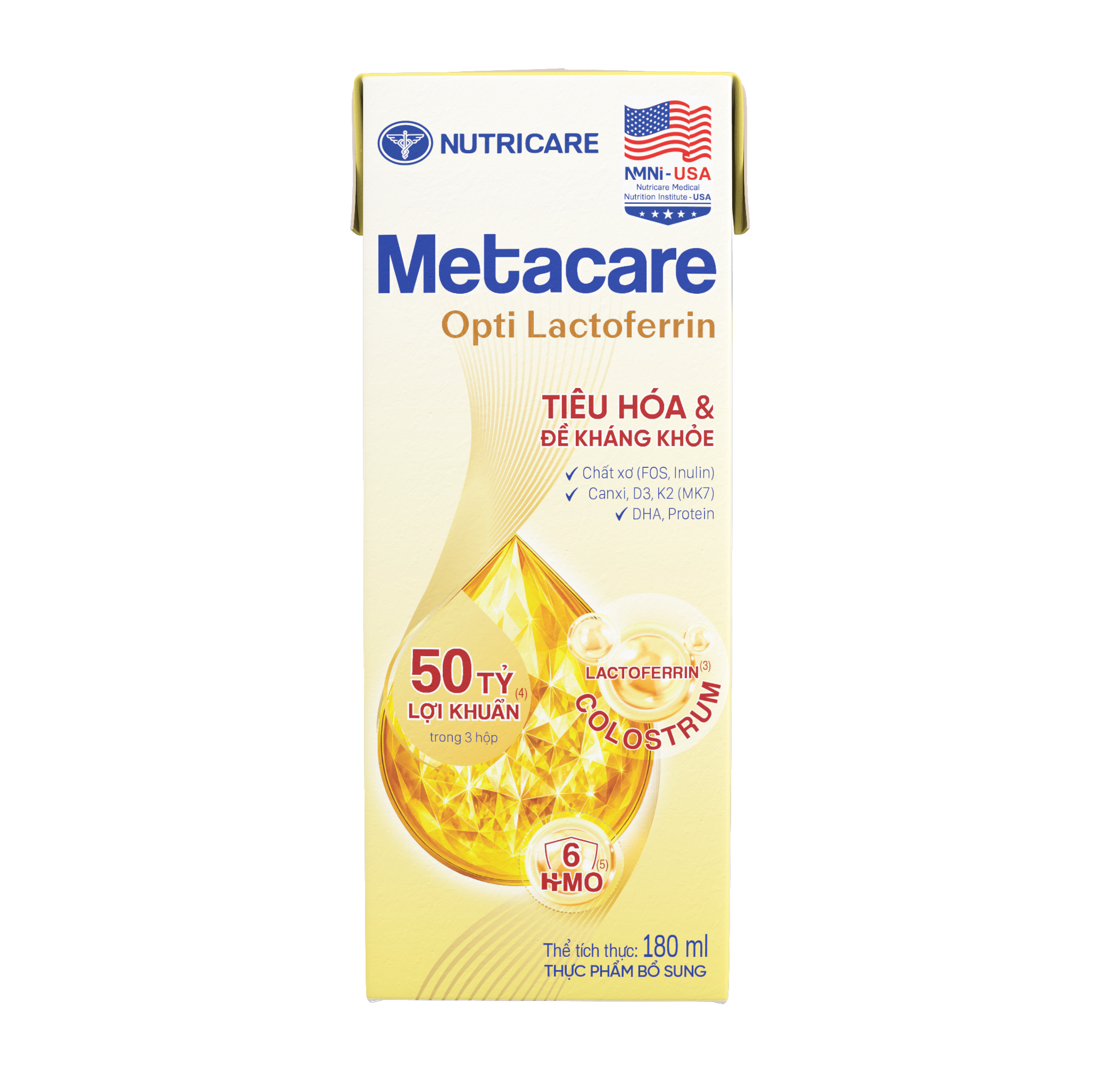 Thực phẩm bổ sung Sữa dinh dưỡng pha sẵn Metacare Opti Lactoferrin