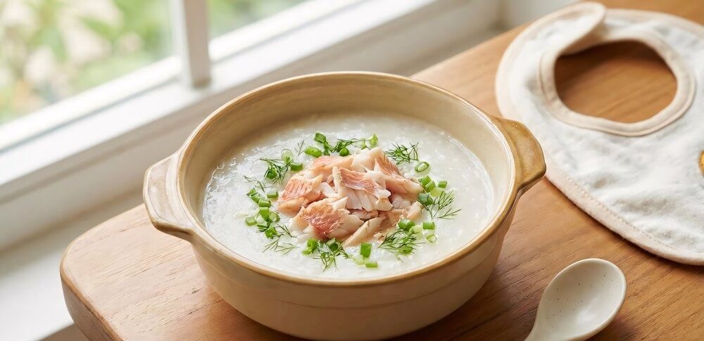 cháo tăng cân cho bé 8 tháng tuổi