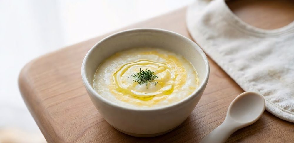 cháo tăng cân cho bé 8 tháng tuổi