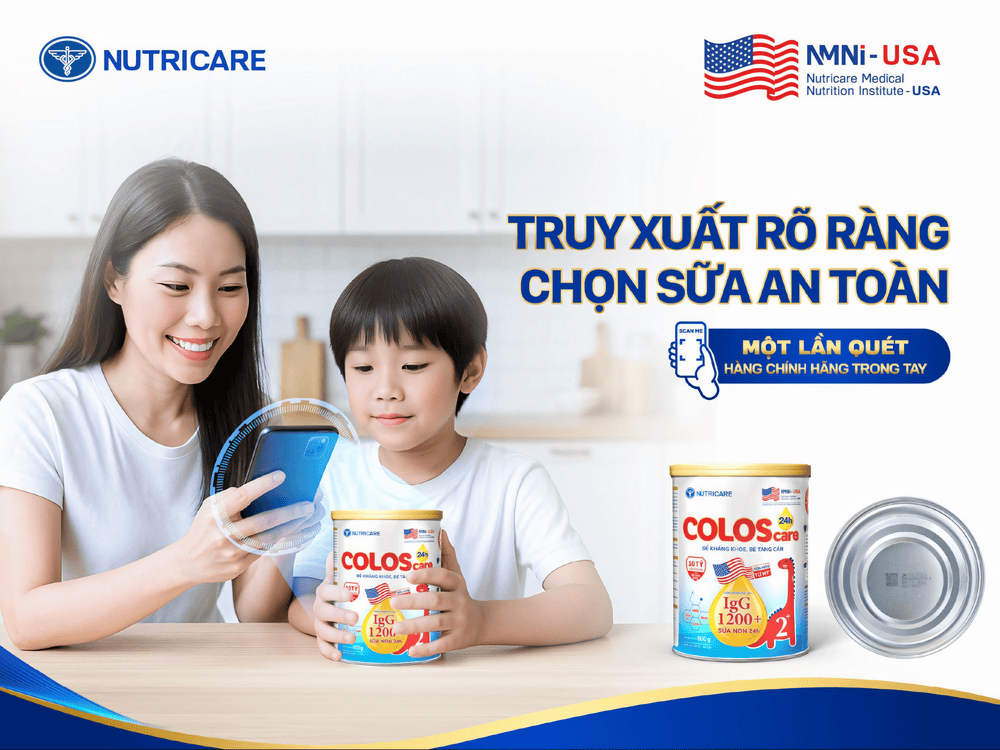 sữa non tăng sức đề kháng cho bé