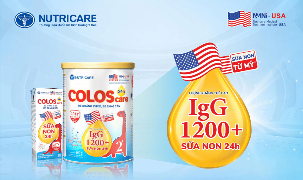 sữa non tăng sức đề kháng cho bé