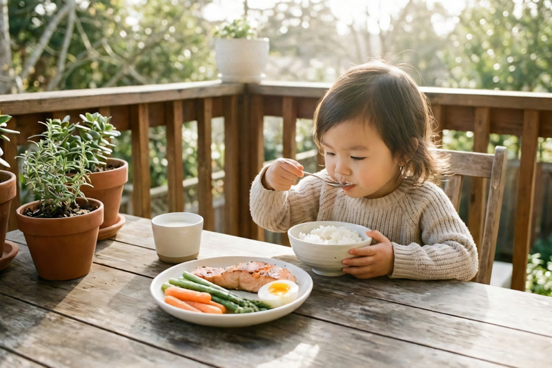 thực đơn cho bé 2 tuổi