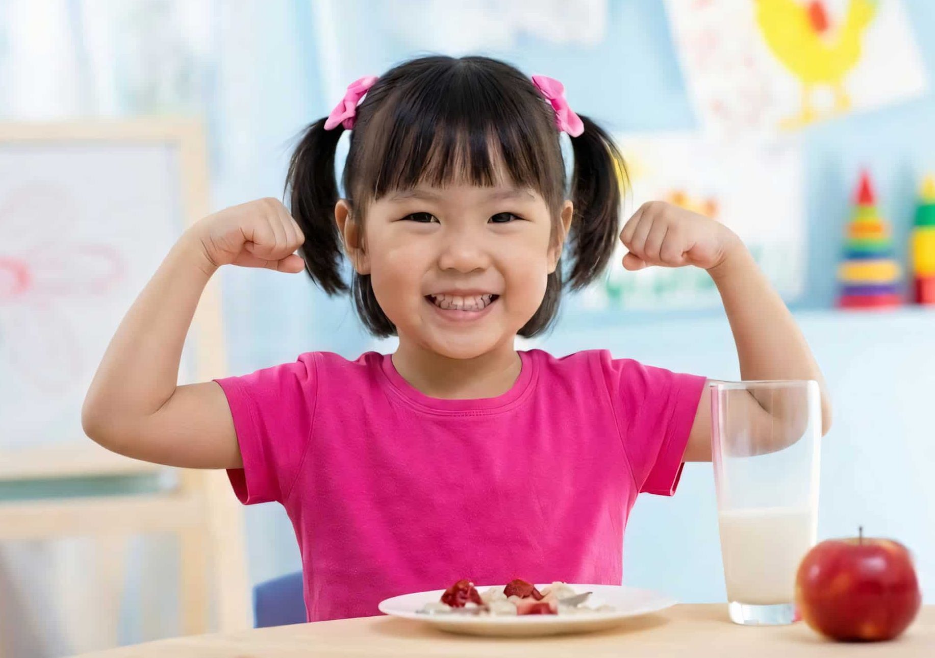 thực đơn cho trẻ mầm non