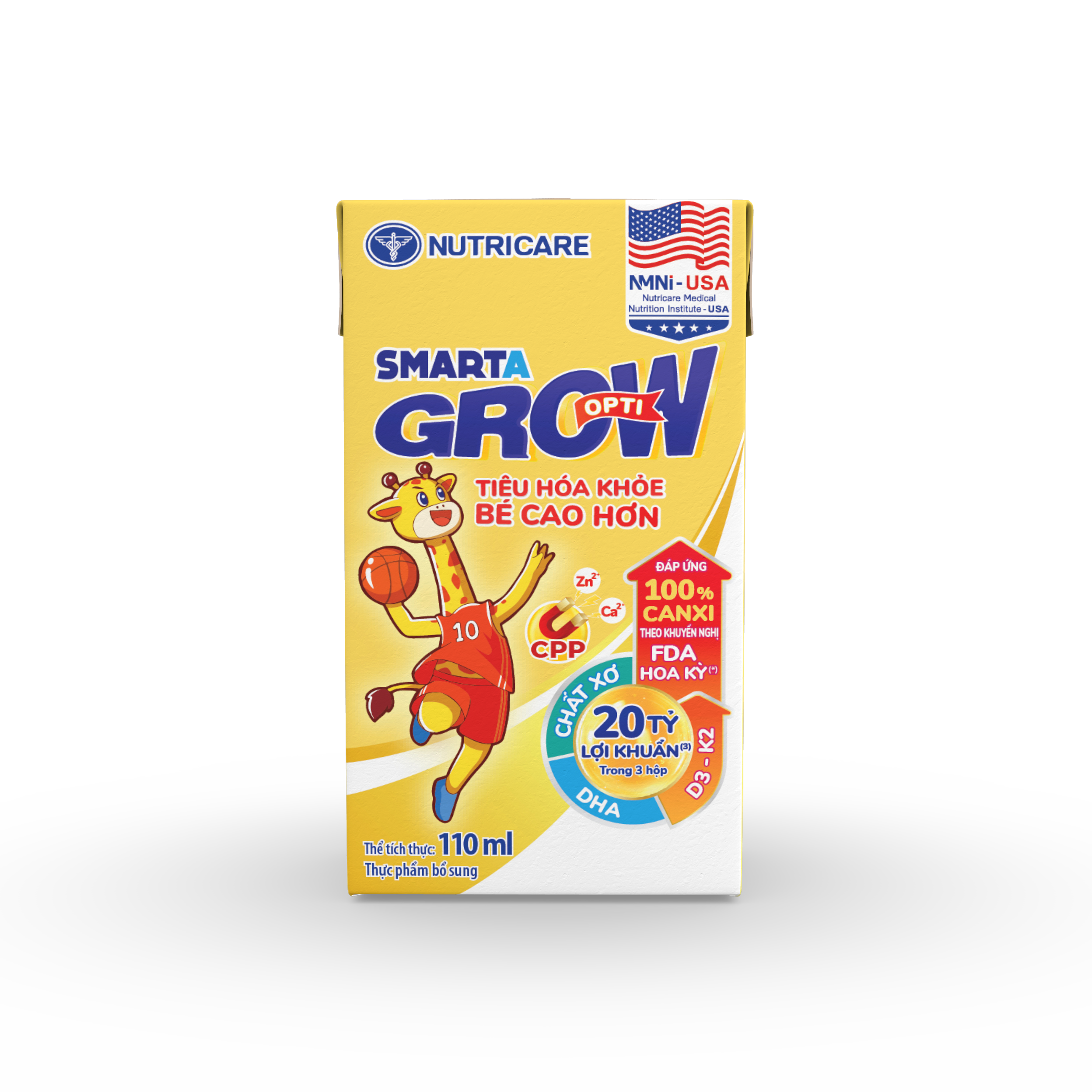 Thực phẩm bổ sung Sữa dinh dưỡng pha sẵn Nutricare Smarta Grow Opti